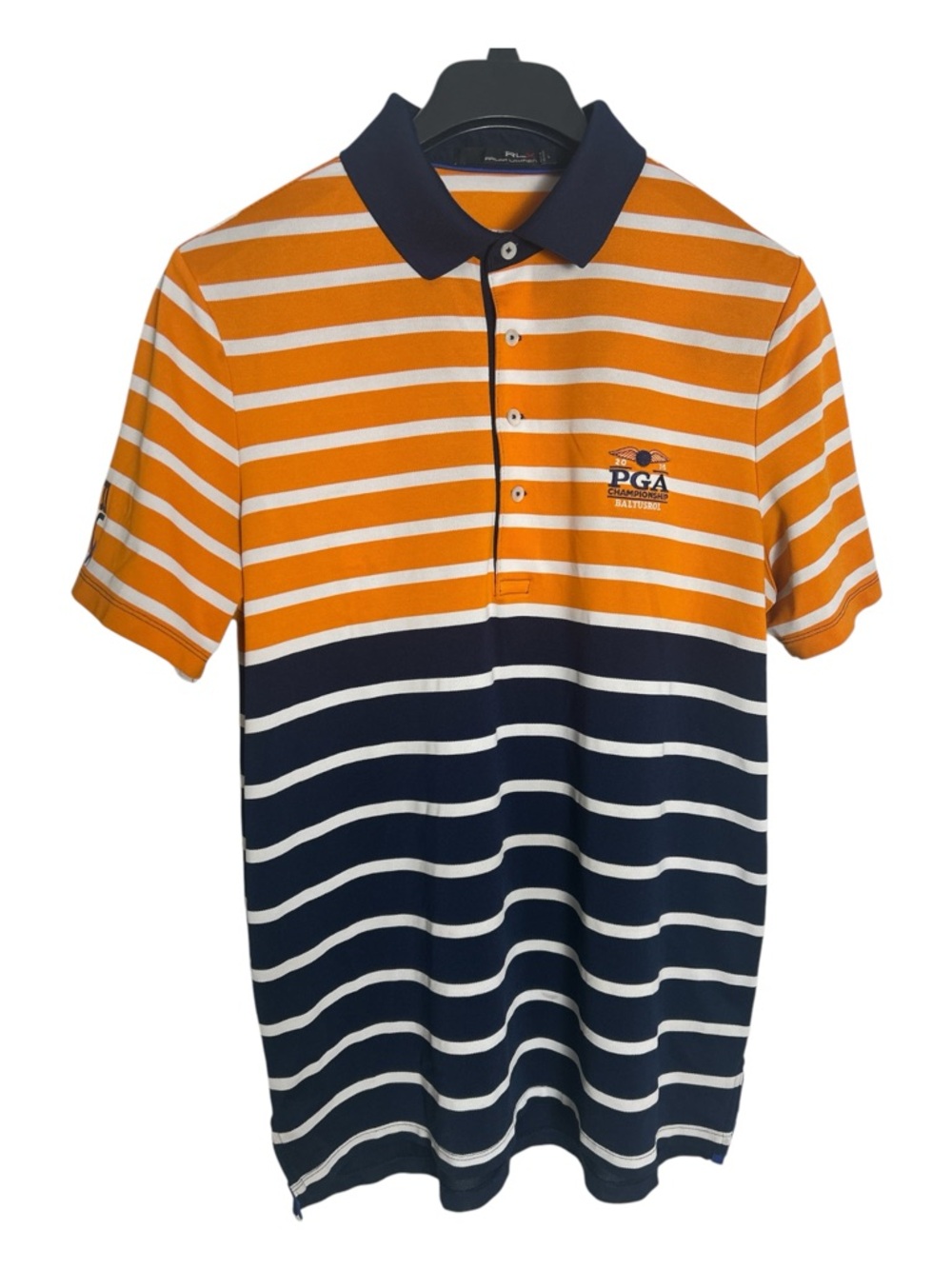 Ralph Lauren RLX Striped PGA Polo Shirt Size L